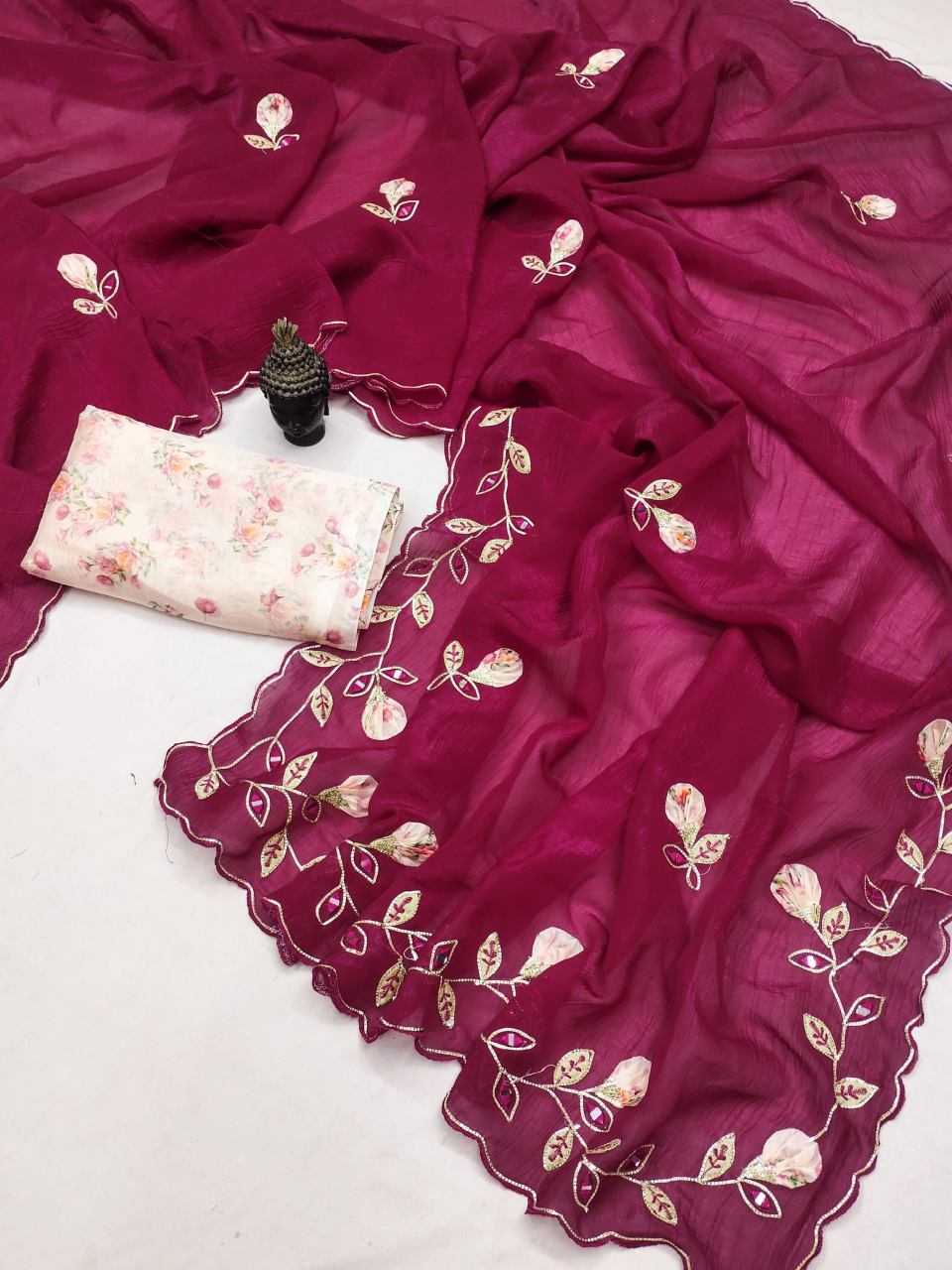 Ynf Chiffon KESH514 126 Sarees Wholesale Designer Sarees Party Wear Sarees Fancy Sarees Manufacturer