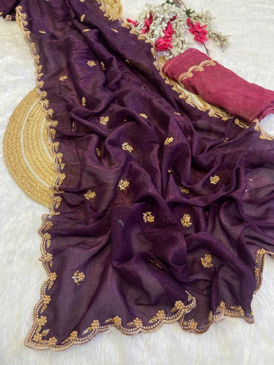 Ynf Chiffon KESH514 140 Sarees Wholesale Designer Sarees Chiffon Sarees Embroidered Sarees Manufacturer