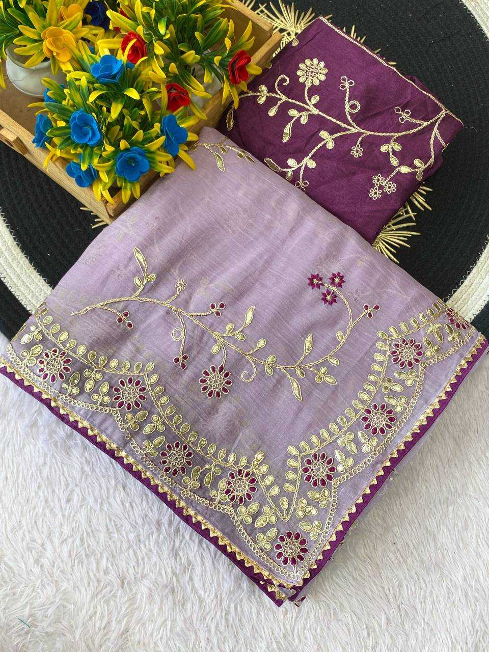 Ynf Chiffon KESH514 153 Sarees Wholesale Designer Sarees Embroidered Sarees Gota Work Saree Manufacturer