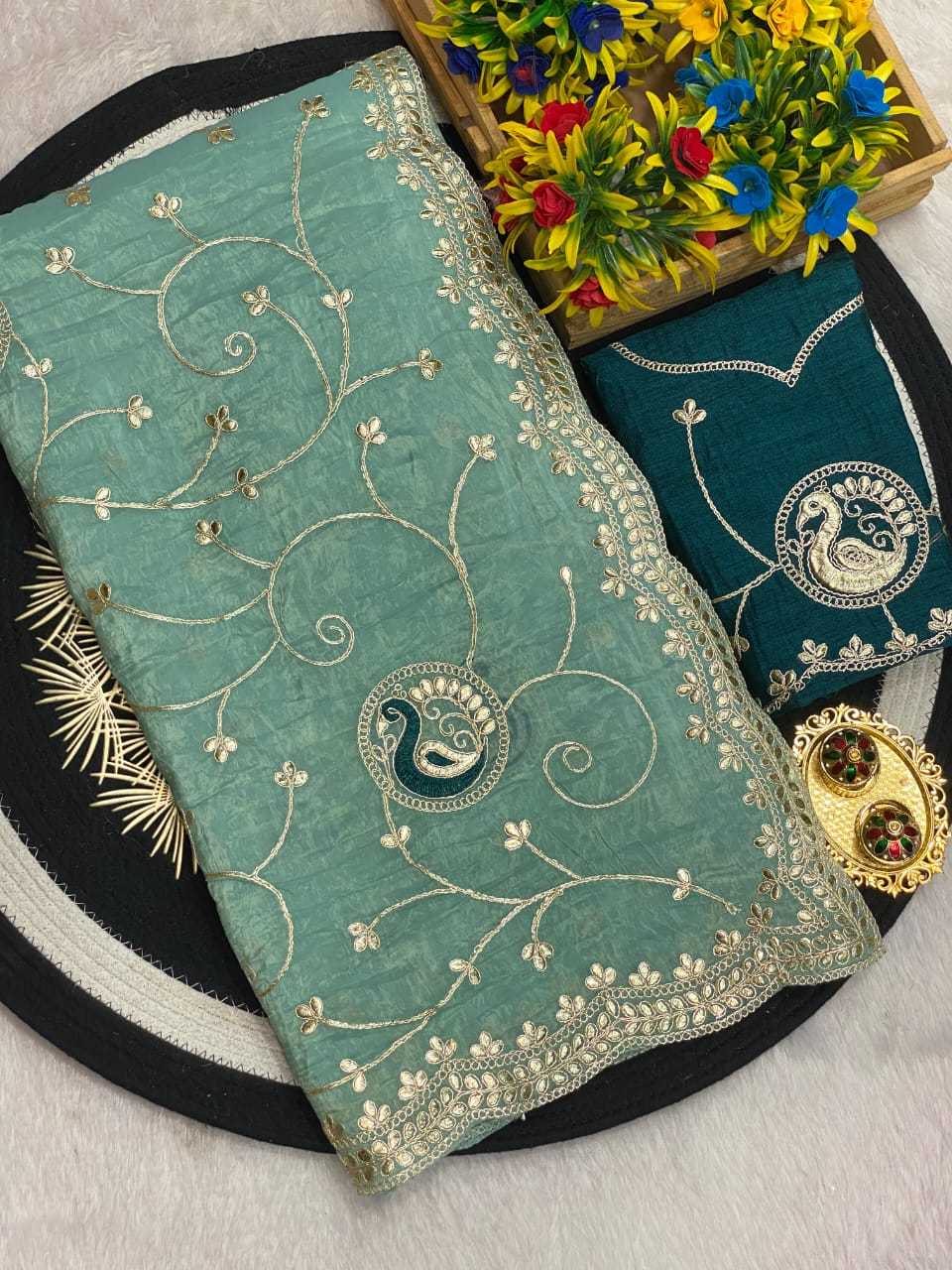 Ynf Chiffon KESH514 154 Sarees Wedding Collections Festive Collections Wholesale Chiffon Sarees Embroidered Sarees Sarees With Blouse Manufacturer