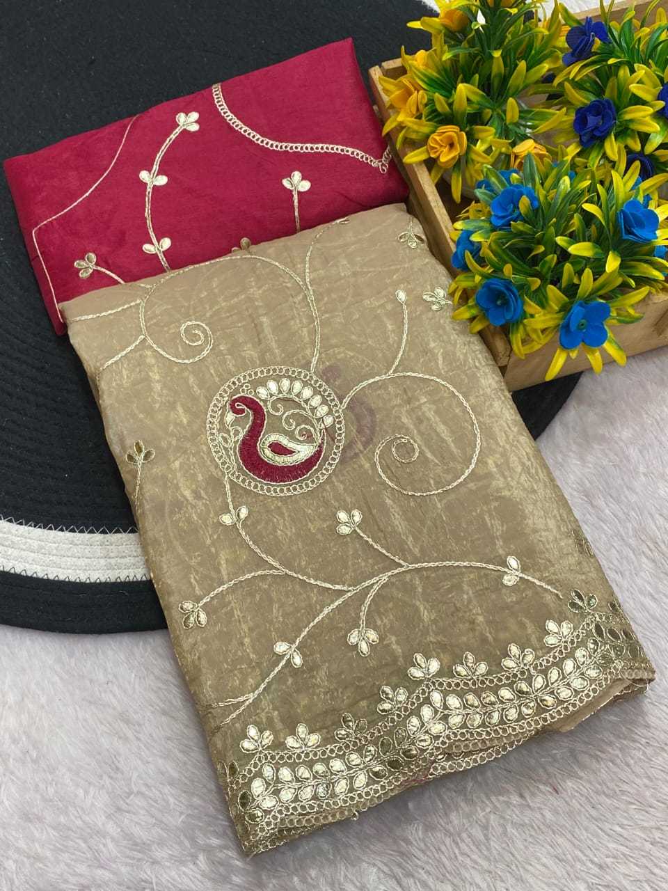 Ynf Chiffon KESH514 154 Sarees Wedding Collections Festive Collections Wholesale Chiffon Sarees Embroidered Sarees Sarees With Blouse Manufacturer