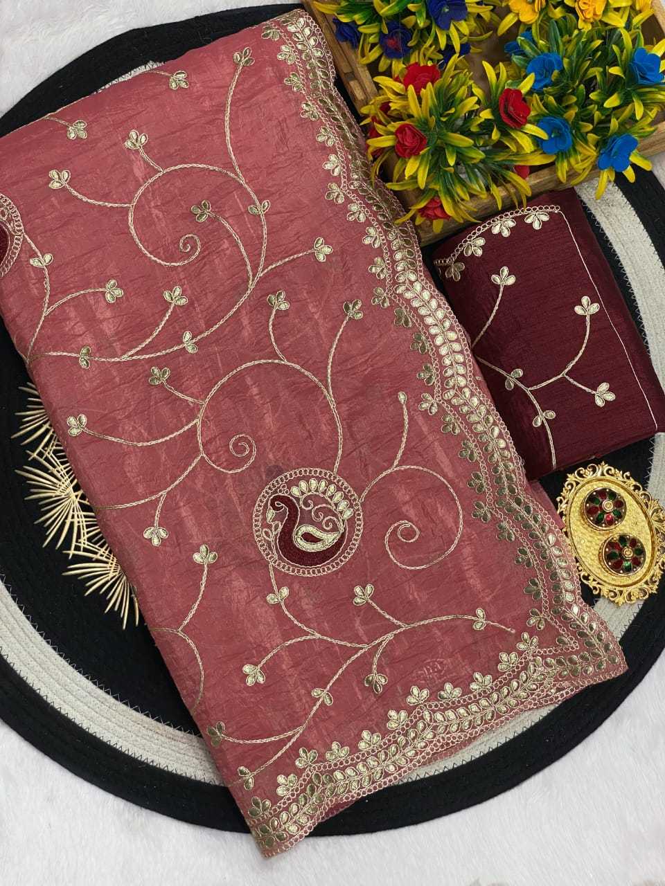 Ynf Chiffon KESH514 154 Sarees Wedding Collections Festive Collections Wholesale Chiffon Sarees Embroidered Sarees Sarees With Blouse Manufacturer