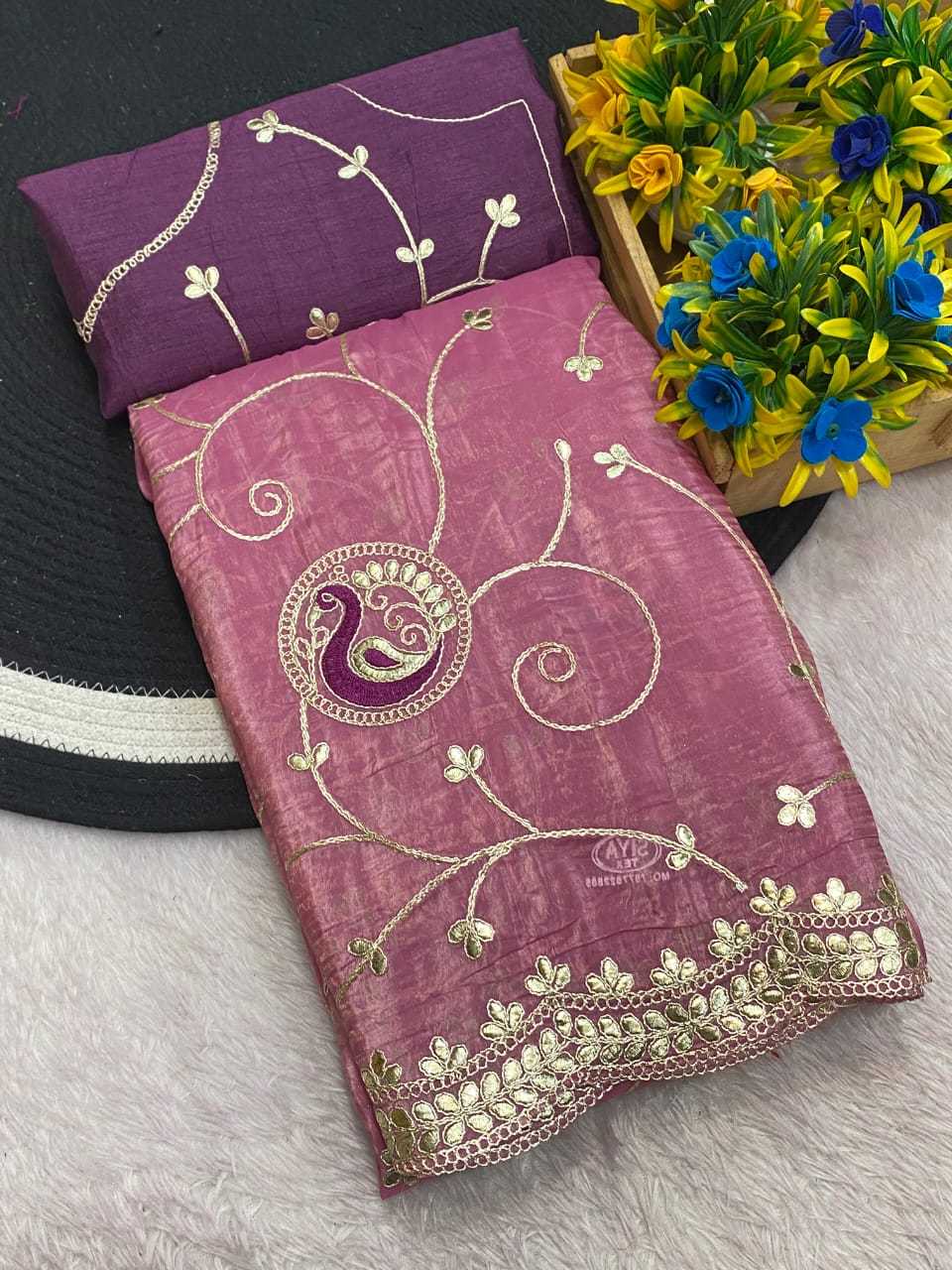 Ynf Chiffon KESH514 154 Sarees Wedding Collections Festive Collections Wholesale Chiffon Sarees Embroidered Sarees Sarees With Blouse Manufacturer