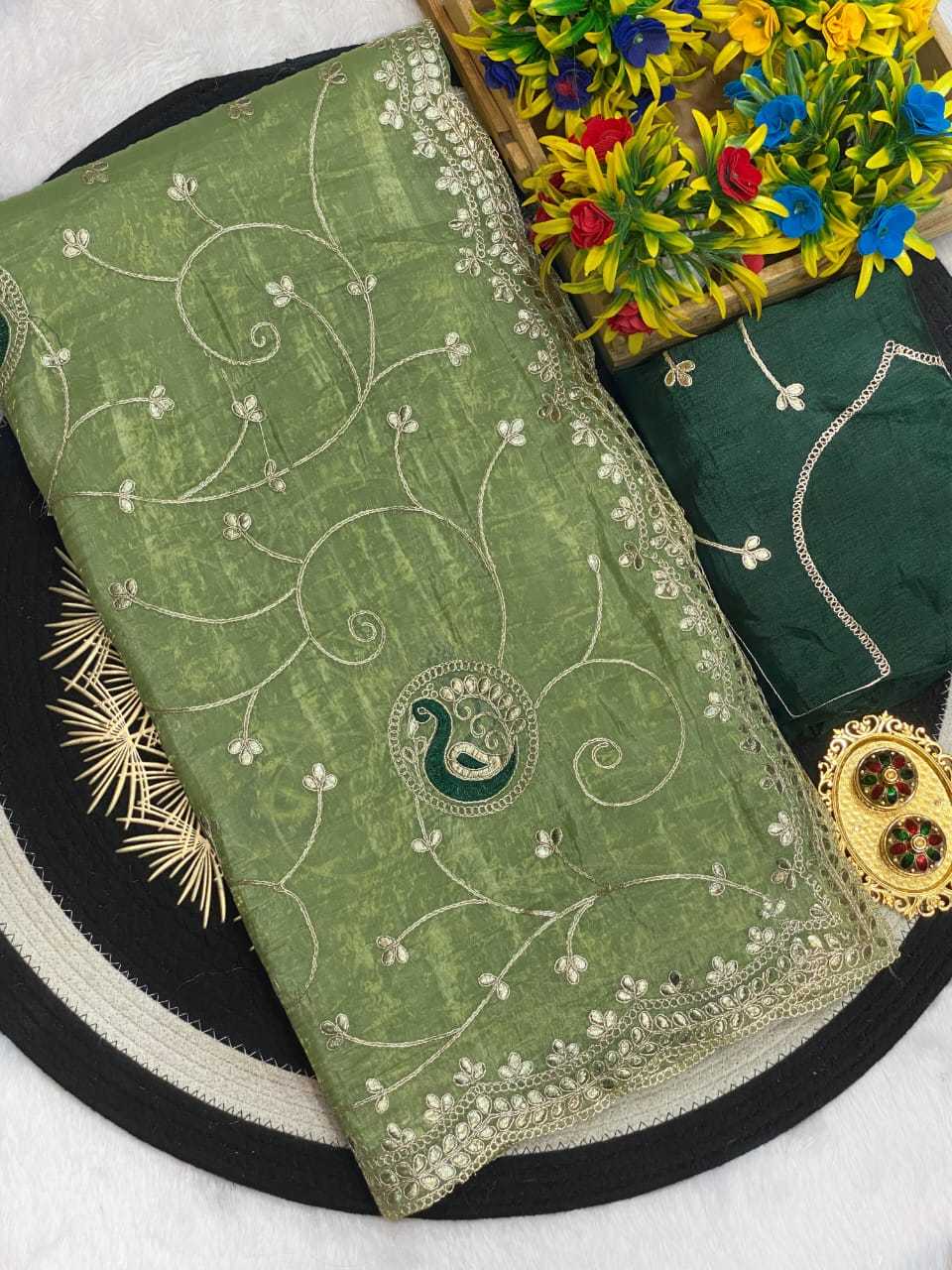 Ynf Chiffon KESH514 154 Sarees Wedding Collections Festive Collections Wholesale Chiffon Sarees Embroidered Sarees Sarees With Blouse Manufacturer