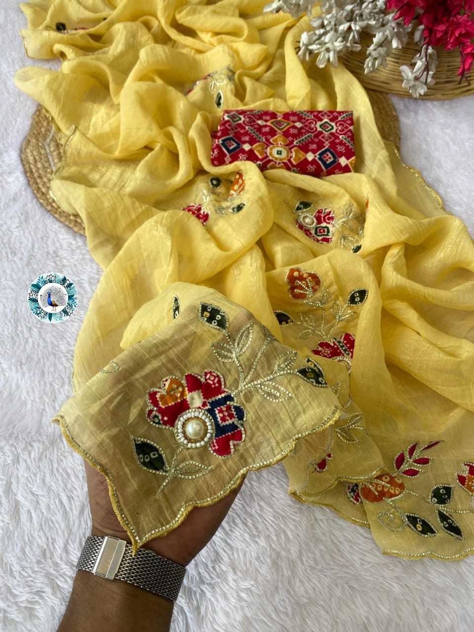 Ynf Chiffon RIN128 bandhani Sarees Wedding Collections Festive Collections Wholesale Designer Sarees Chiffon Sarees Wedding Outfits Manufacturer