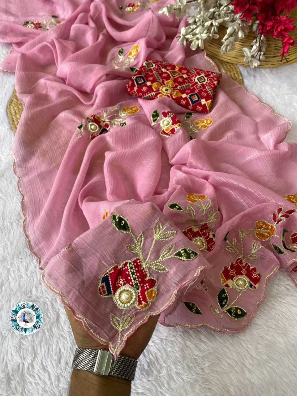 Ynf Chiffon RIN128 bandhani Sarees Wedding Collections Festive Collections Wholesale Designer Sarees Chiffon Sarees Wedding Outfits Manufacturer