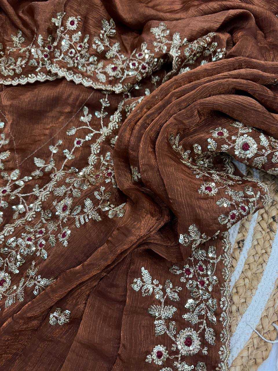 Ynf Chiffon RIN151 5461 Sarees Wedding Collections Festive Collections Wholesale Designer Sarees Chiffon Sarees Sarees With Blouse Manufacturer
