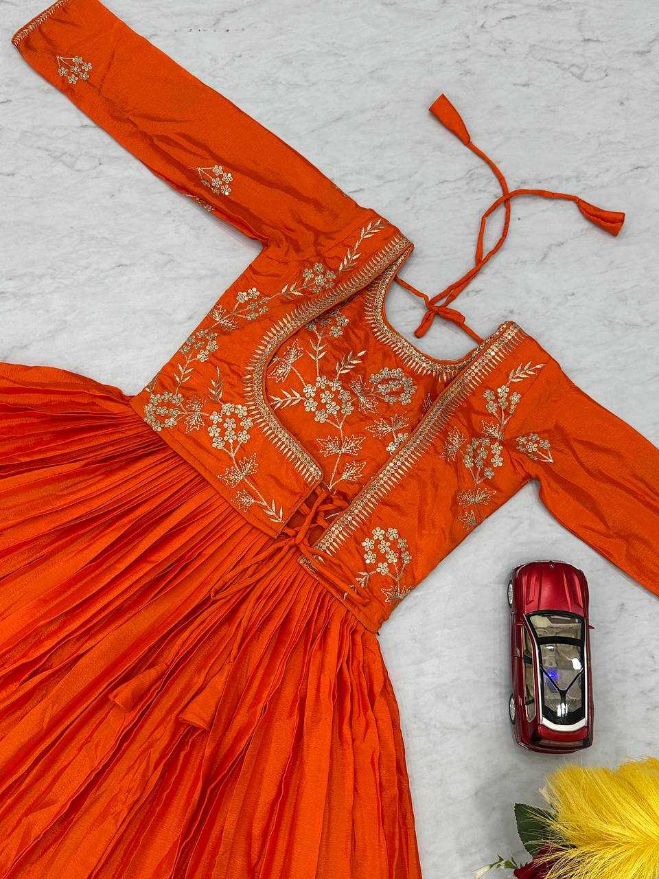 Ynf Chinon KESH497 220 Gowns Wholesale Fancy Gowns Embroidery Gowns Designer Gowns Manufacturer