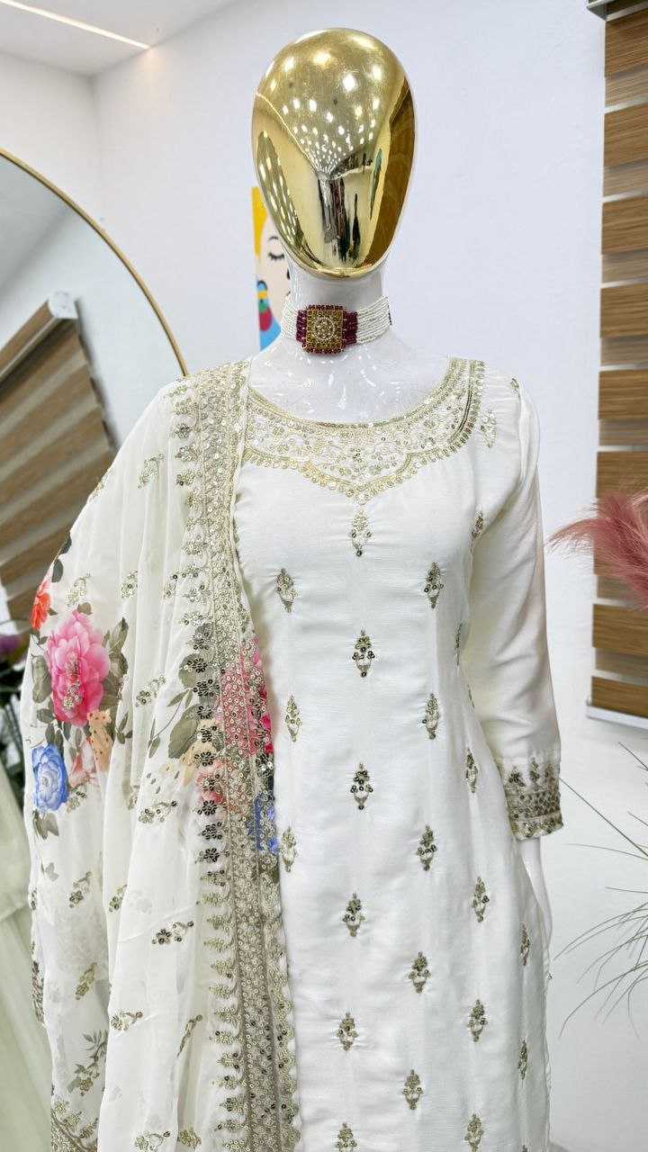 Ynf Chinon KESH158 6002 Suits & Dresses Wedding Collections Festive Collections Wholesale Sharara Salwar Suits Embroidery Suits Wedding Outfits Manufacturer