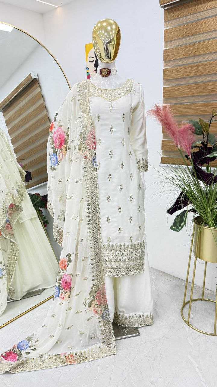 Ynf Chinon KESH158 6002 Suits & Dresses Wedding Collections Festive Collections Wholesale Sharara Salwar Suits Embroidery Suits Wedding Outfits Manufacturer