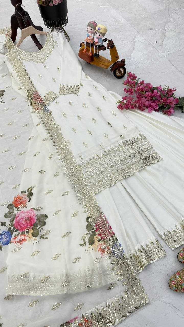 Ynf Chinon KESH158 6002 Suits & Dresses Wedding Collections Festive Collections Wholesale Sharara Salwar Suits Embroidery Suits Wedding Outfits Manufacturer