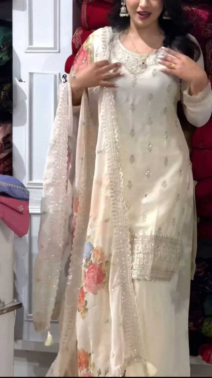 Ynf Chinon KESH158 6002 Suits & Dresses Wedding Collections Festive Collections Wholesale Sharara Salwar Suits Embroidery Suits Wedding Outfits Manufacturer