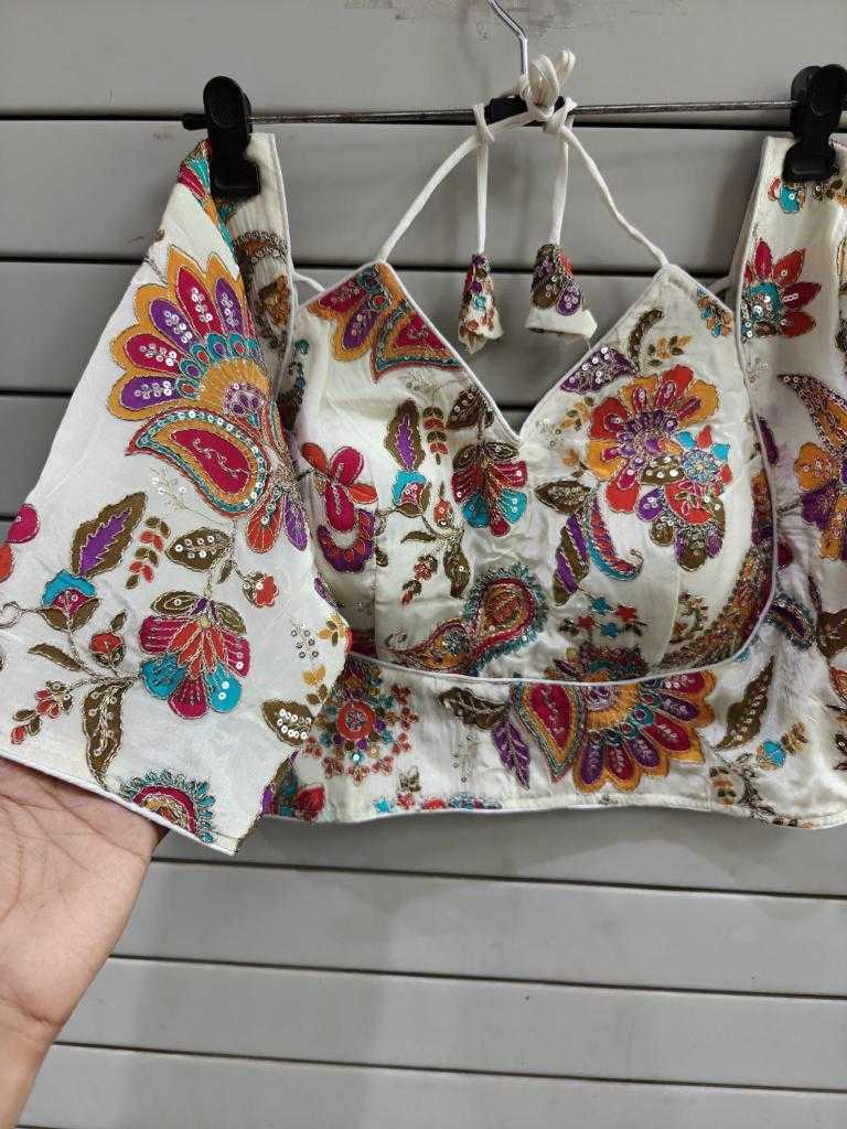 Ynf Chinon KESH437 Pure Readymade Blouses Wholesale Printed Blouse Designer Blouse Party Wear Blouse Manufacturer