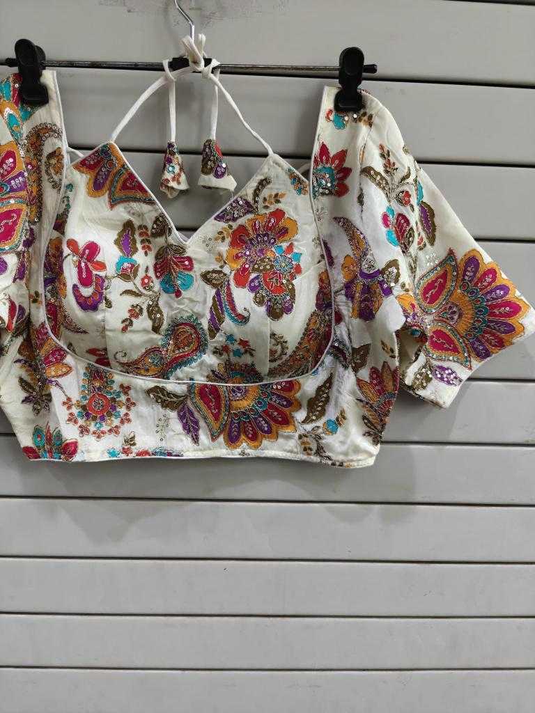 Ynf Chinon KESH437 Pure Readymade Blouses Wholesale Printed Blouse Designer Blouse Party Wear Blouse Manufacturer