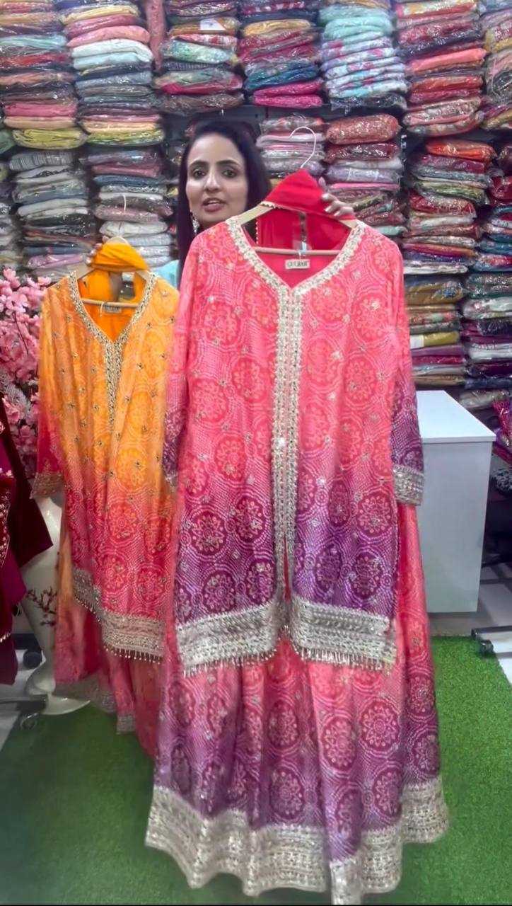 Ynf Chinon KESH496 021 Suits & Dresses Wholesale Sharara Salwar Suits Printed Suits Party wear suits Manufacturer