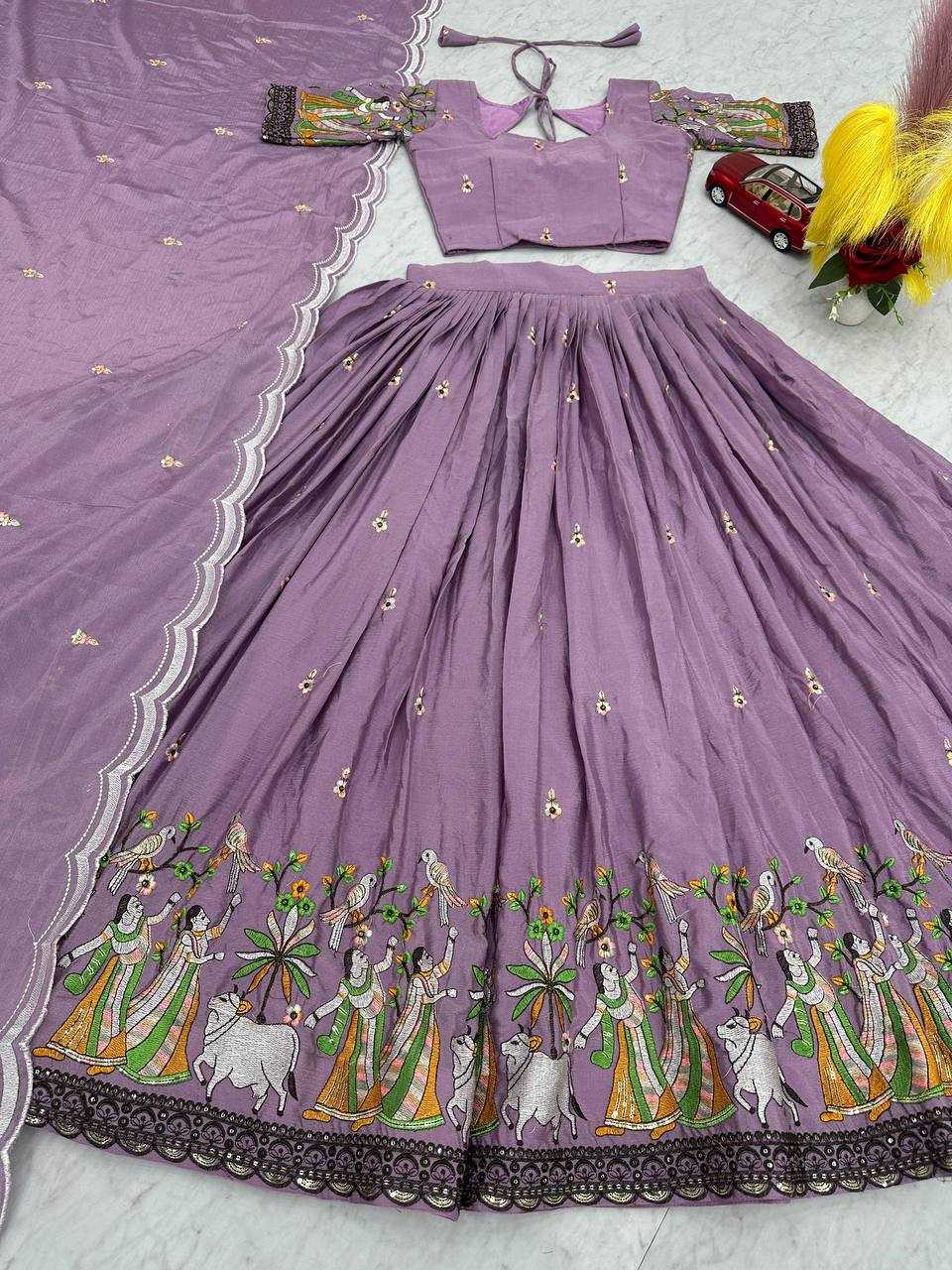 Ynf Chinon KESH497 231 Lehengas Wholesale Fancy Lehenga Silk Lehenga Embroidered Lehenga Manufacturer