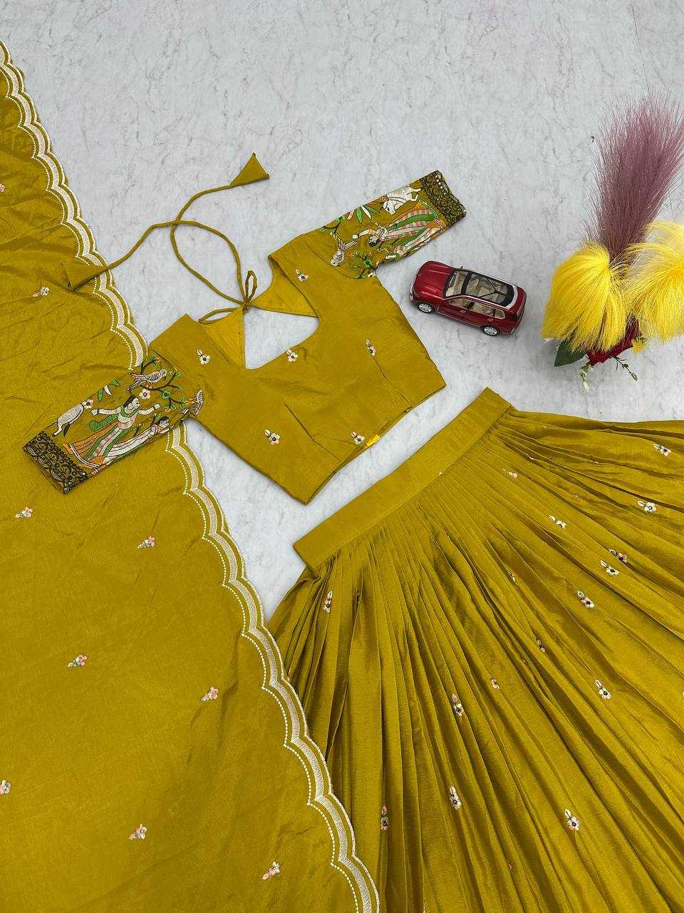 Ynf Chinon KESH497 231 Lehengas Wholesale Fancy Lehenga Silk Lehenga Embroidered Lehenga Manufacturer