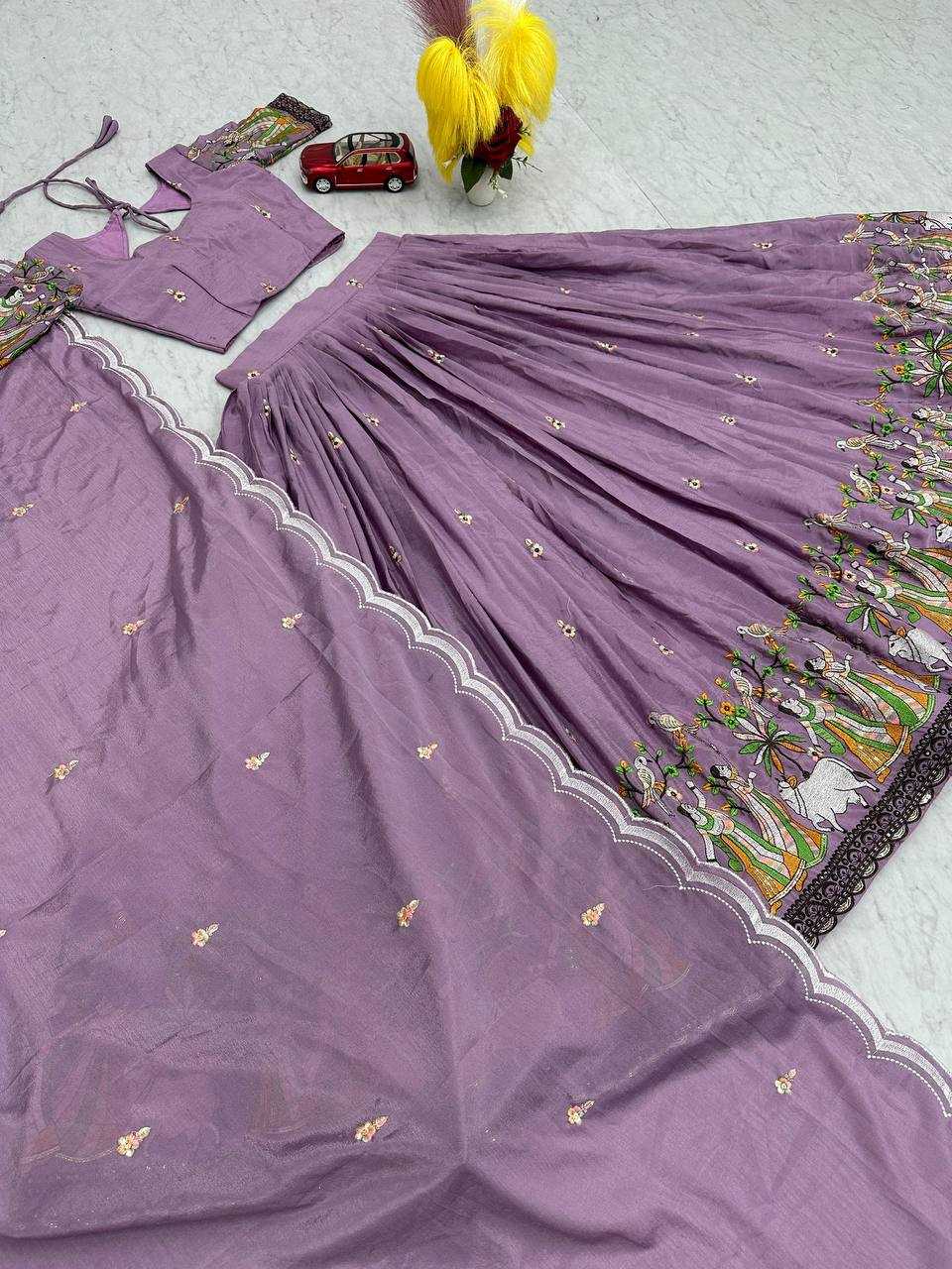 Ynf Chinon KESH497 231 Lehengas Wholesale Fancy Lehenga Silk Lehenga Embroidered Lehenga Manufacturer
