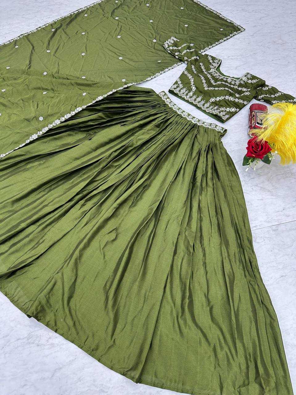 Ynf Chinon KESH497 234 Lehengas Wholesale Fancy Lehenga Silk Lehenga Embroidered Lehenga Manufacturer