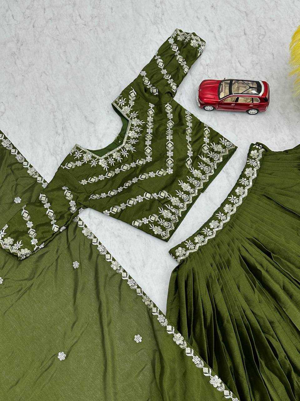 Ynf Chinon KESH497 234 Lehengas Wholesale Fancy Lehenga Silk Lehenga Embroidered Lehenga Manufacturer