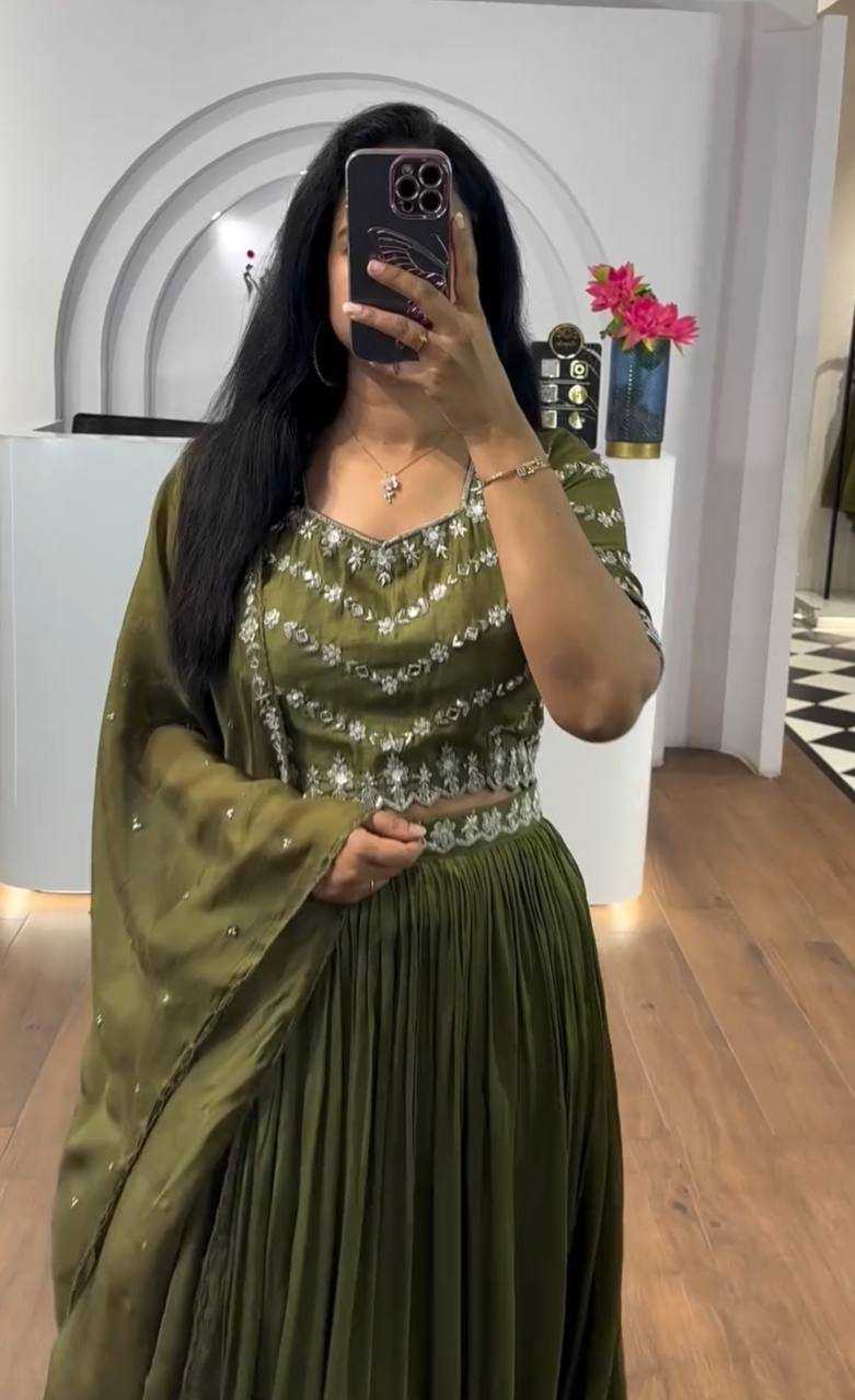 Ynf Chinon KESH497 234 Lehengas Wholesale Fancy Lehenga Silk Lehenga Embroidered Lehenga Manufacturer