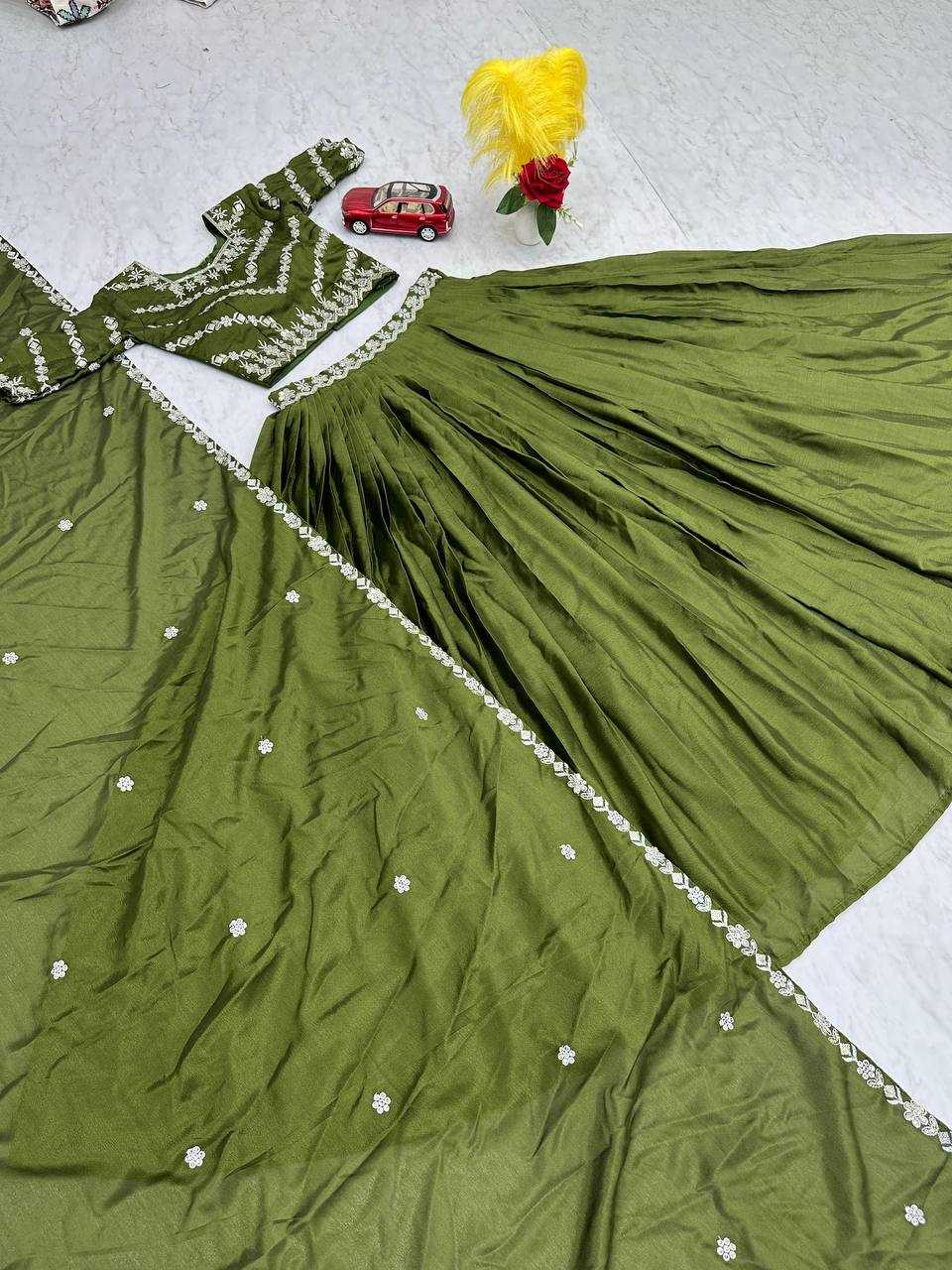 Ynf Chinon KESH497 234 Lehengas Wholesale Fancy Lehenga Silk Lehenga Embroidered Lehenga Manufacturer