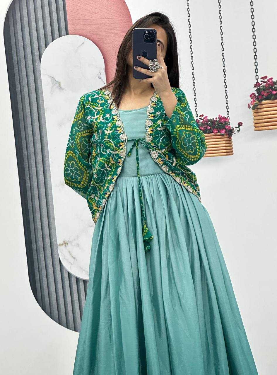 Ynf Chinon KESH498 042 Gowns Wholesale Printed Gowns Fancy Gowns Party Gowns Manufacturer