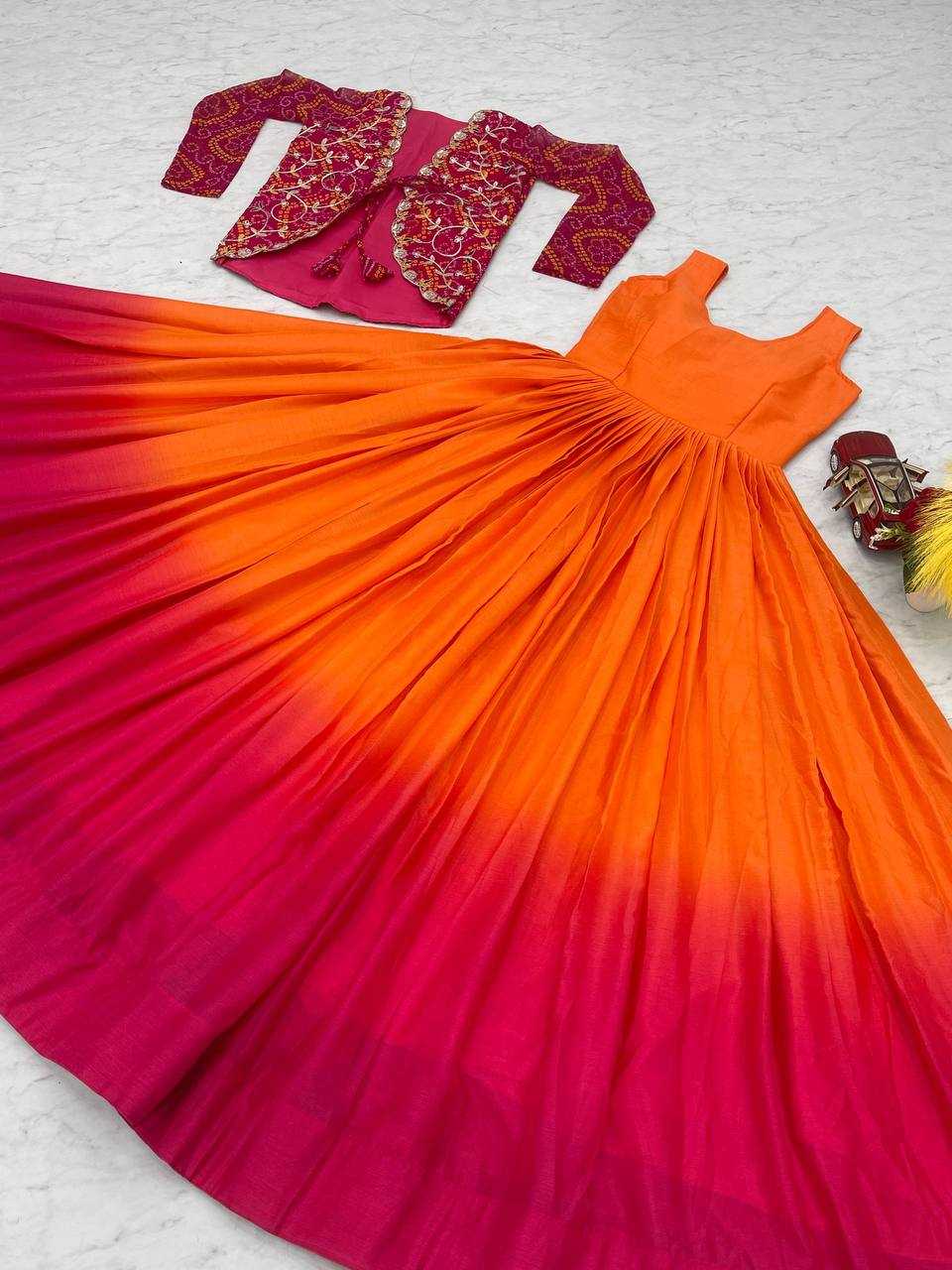 Ynf Chinon KESH498 042 Gowns Wholesale Printed Gowns Fancy Gowns Party Gowns Manufacturer