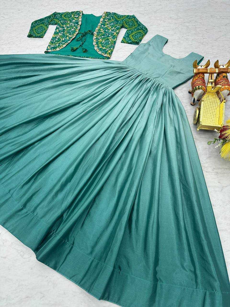 Ynf Chinon KESH498 042 Gowns Wholesale Printed Gowns Fancy Gowns Party Gowns Manufacturer