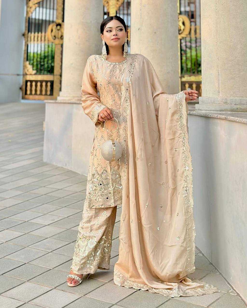 Ynf Chinon KESH499 839 Suits & Dresses Islamic Clothing Wholesale Pakistani Suits Embroidery Suits Wedding Suits Manufacturer