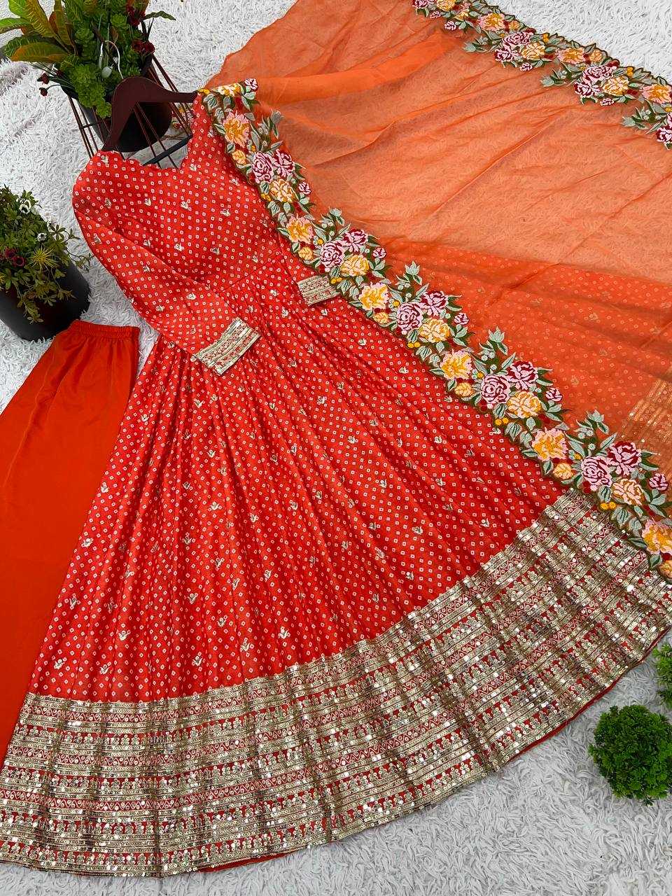 Ynf Chinon KESH499 847 Gowns Wholesale Embroidery Gowns Long Gowns Wedding Gown Manufacturer
