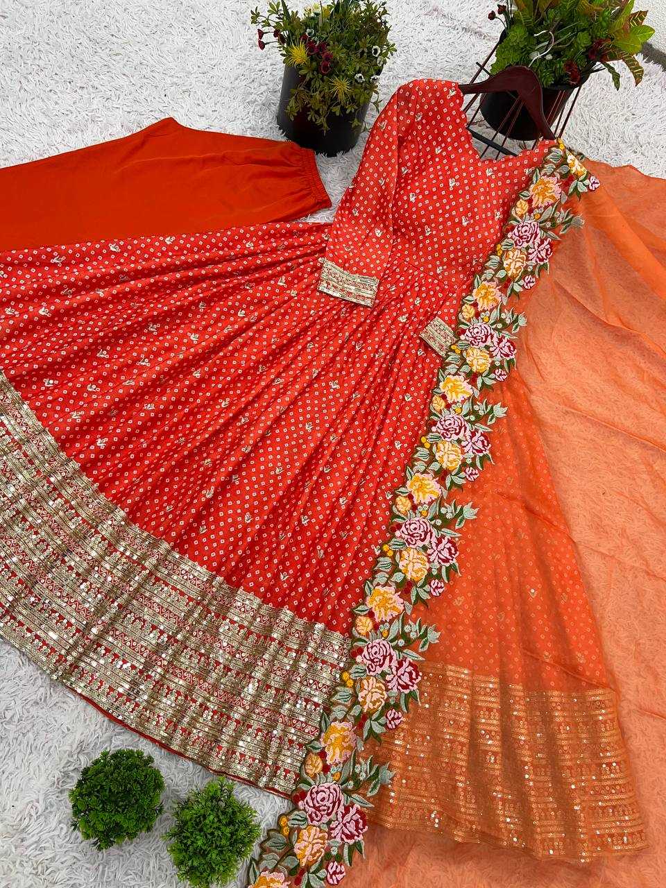 Ynf Chinon KESH499 847 Gowns Wholesale Embroidery Gowns Long Gowns Wedding Gown Manufacturer