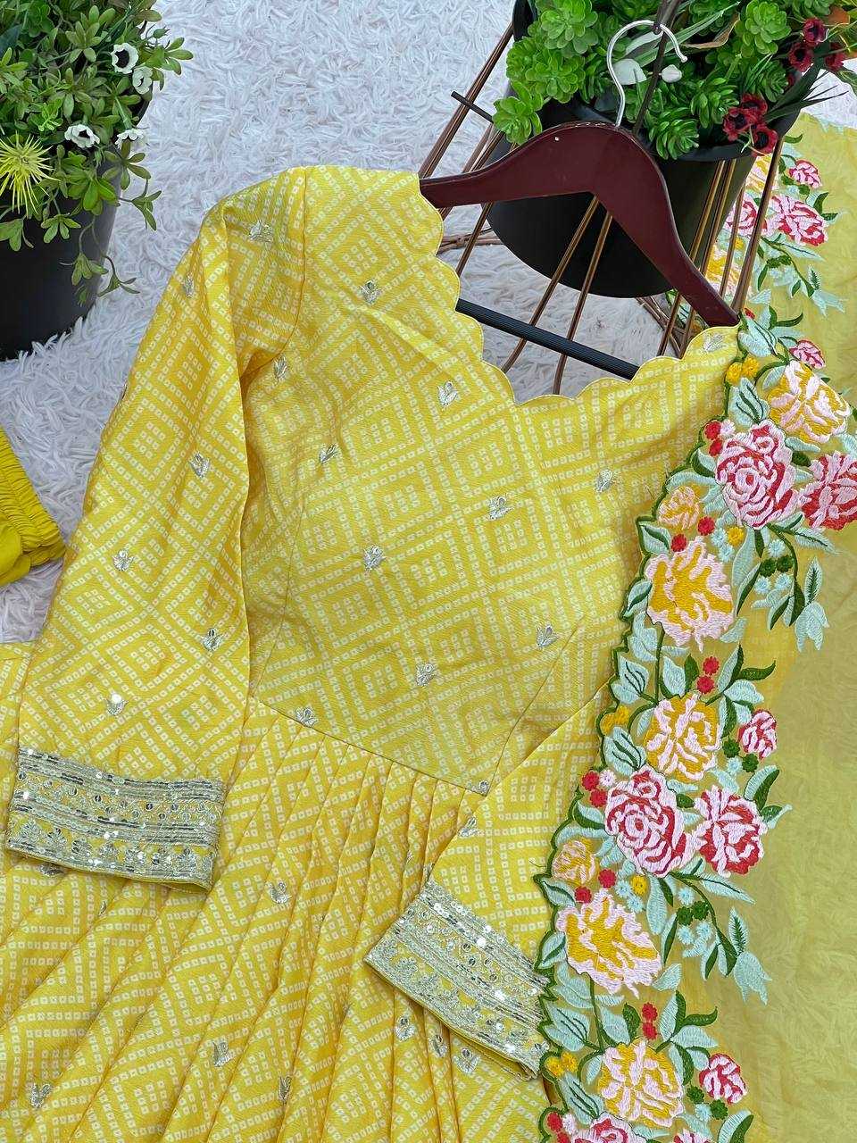 Ynf Chinon KESH499 847 Gowns Wholesale Embroidery Gowns Long Gowns Wedding Gown Manufacturer