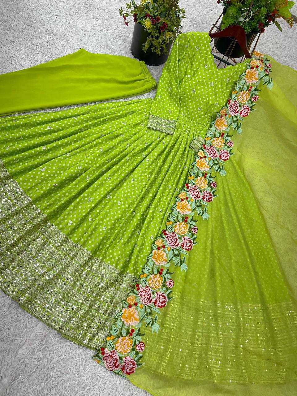 Ynf Chinon KESH499 847 Gowns Wholesale Embroidery Gowns Long Gowns Wedding Gown Manufacturer
