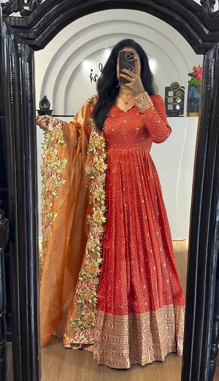 Ynf Chinon KESH499 847 Gowns Wholesale Embroidery Gowns Long Gowns Wedding Gown Manufacturer