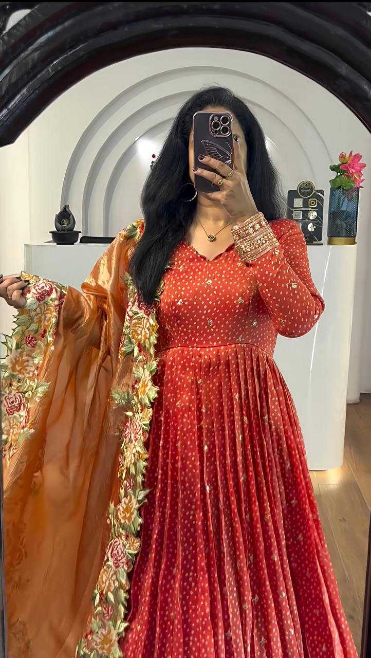 Ynf Chinon KESH499 847 Gowns Wholesale Embroidery Gowns Long Gowns Wedding Gown Manufacturer