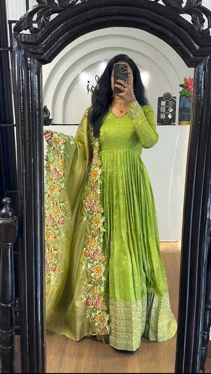Ynf Chinon KESH499 847 Gowns Wholesale Embroidery Gowns Long Gowns Wedding Gown Manufacturer