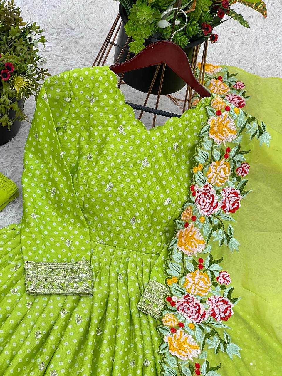 Ynf Chinon KESH499 847 Gowns Wholesale Embroidery Gowns Long Gowns Wedding Gown Manufacturer
