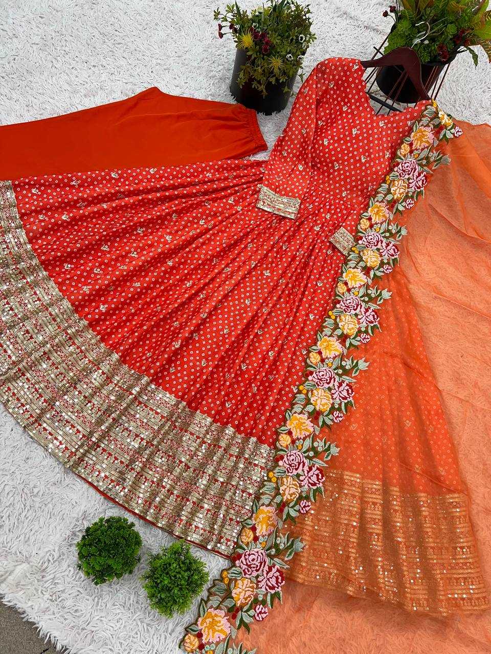 Ynf Chinon KESH499 847 Gowns Wholesale Embroidery Gowns Long Gowns Wedding Gown Manufacturer