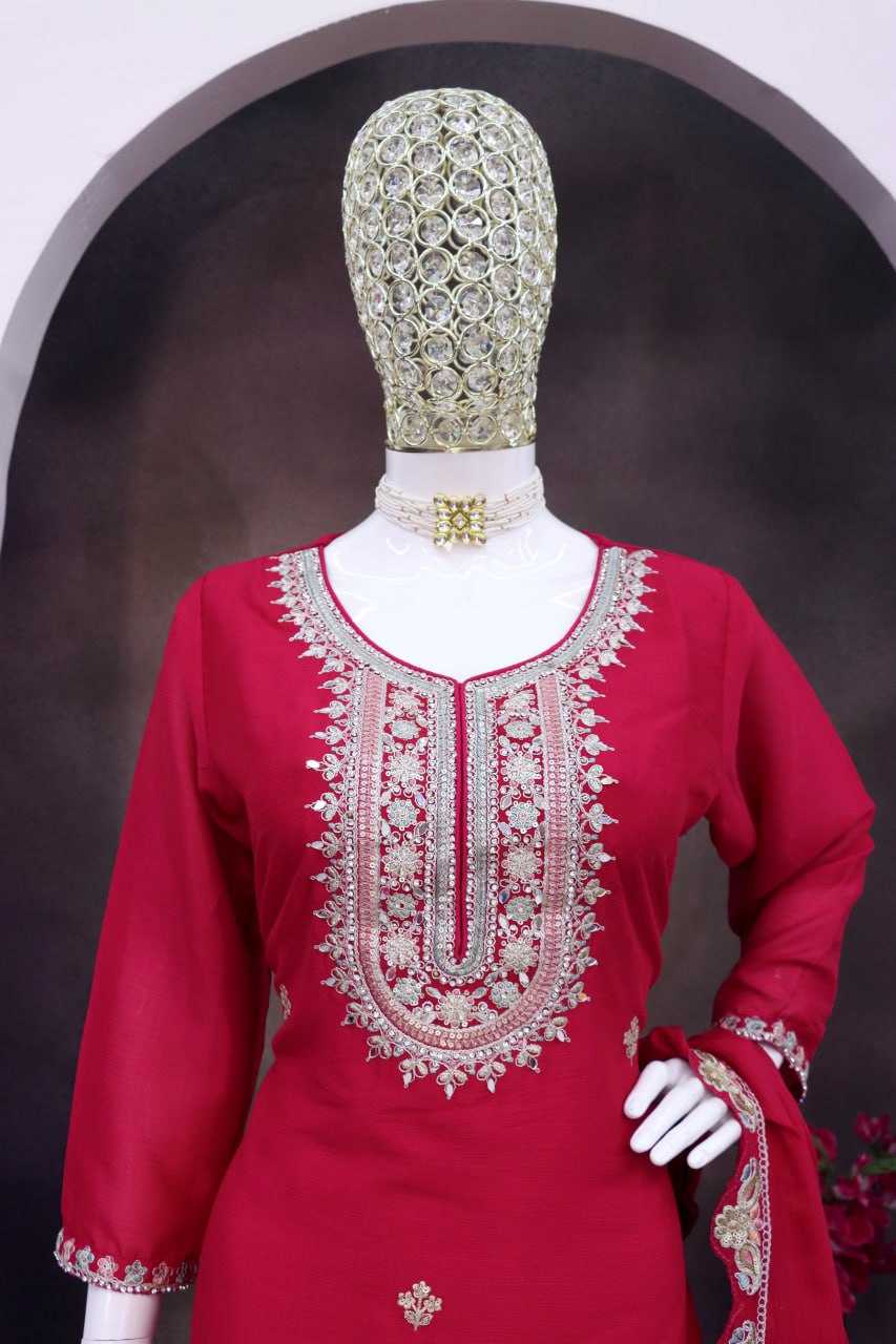 Ynf Chinon KESH504 1714 Suits & Dresses Wholesale Sharara Salwar Suits Embroidery Suits Party wear suits Manufacturer