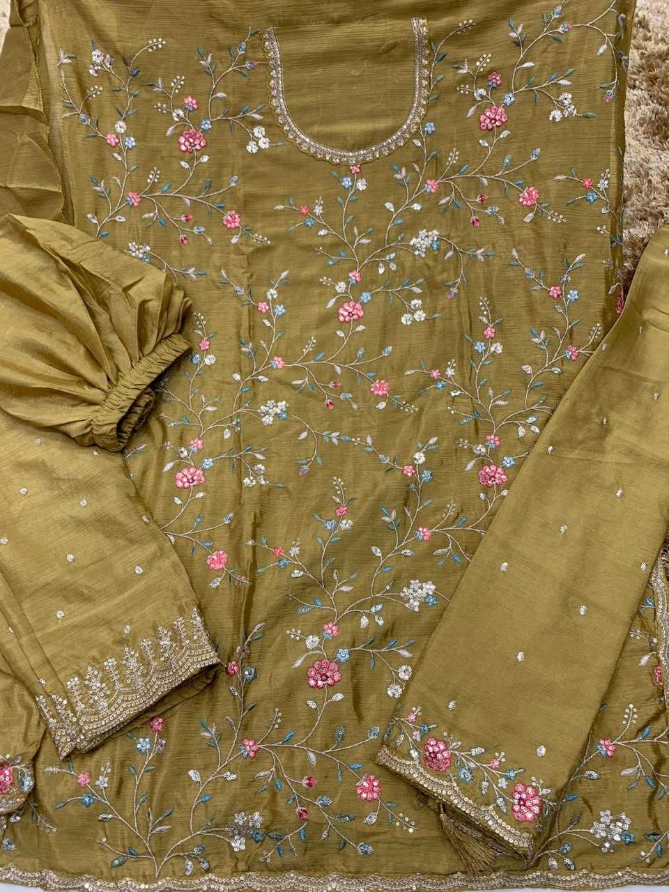 Ynf Chinon KESH504 6630 Suits & Dresses Wholesale Ladies Suits Embroidery Suits Palazzo Suit Party wear suits Manufacturer