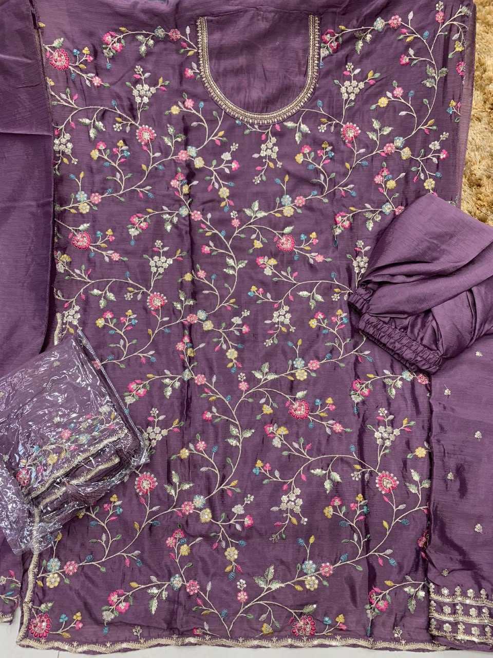 Ynf Chinon KESH504 6630 Suits & Dresses Wholesale Ladies Suits Embroidery Suits Palazzo Suit Party wear suits Manufacturer