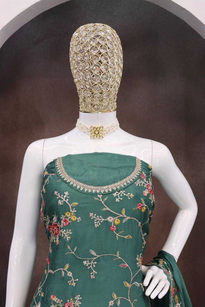 Ynf Chinon KESH504 6630 Suits & Dresses Wholesale Ladies Suits Embroidery Suits Palazzo Suit Party wear suits Manufacturer
