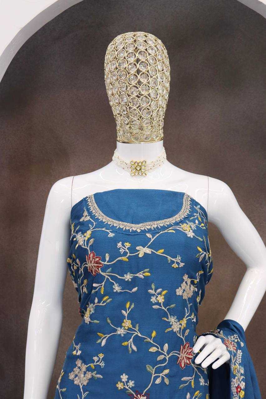 Ynf Chinon KESH504 6630 Suits & Dresses Wholesale Ladies Suits Embroidery Suits Palazzo Suit Party wear suits Manufacturer