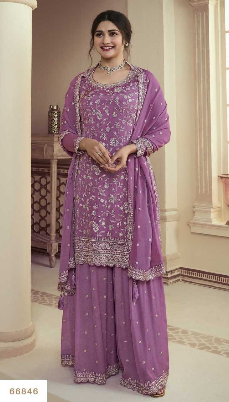 Ynf Chinon KESH504 66841 Suits & Dresses Wholesale Ladies Suits Embroidery Suits Palazzo Suit Party wear suits Manufacturer