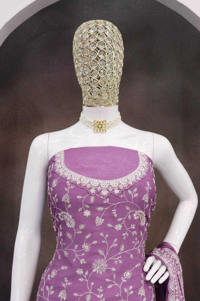 Ynf Chinon KESH504 66841 Suits & Dresses Wholesale Ladies Suits Embroidery Suits Palazzo Suit Party wear suits Manufacturer