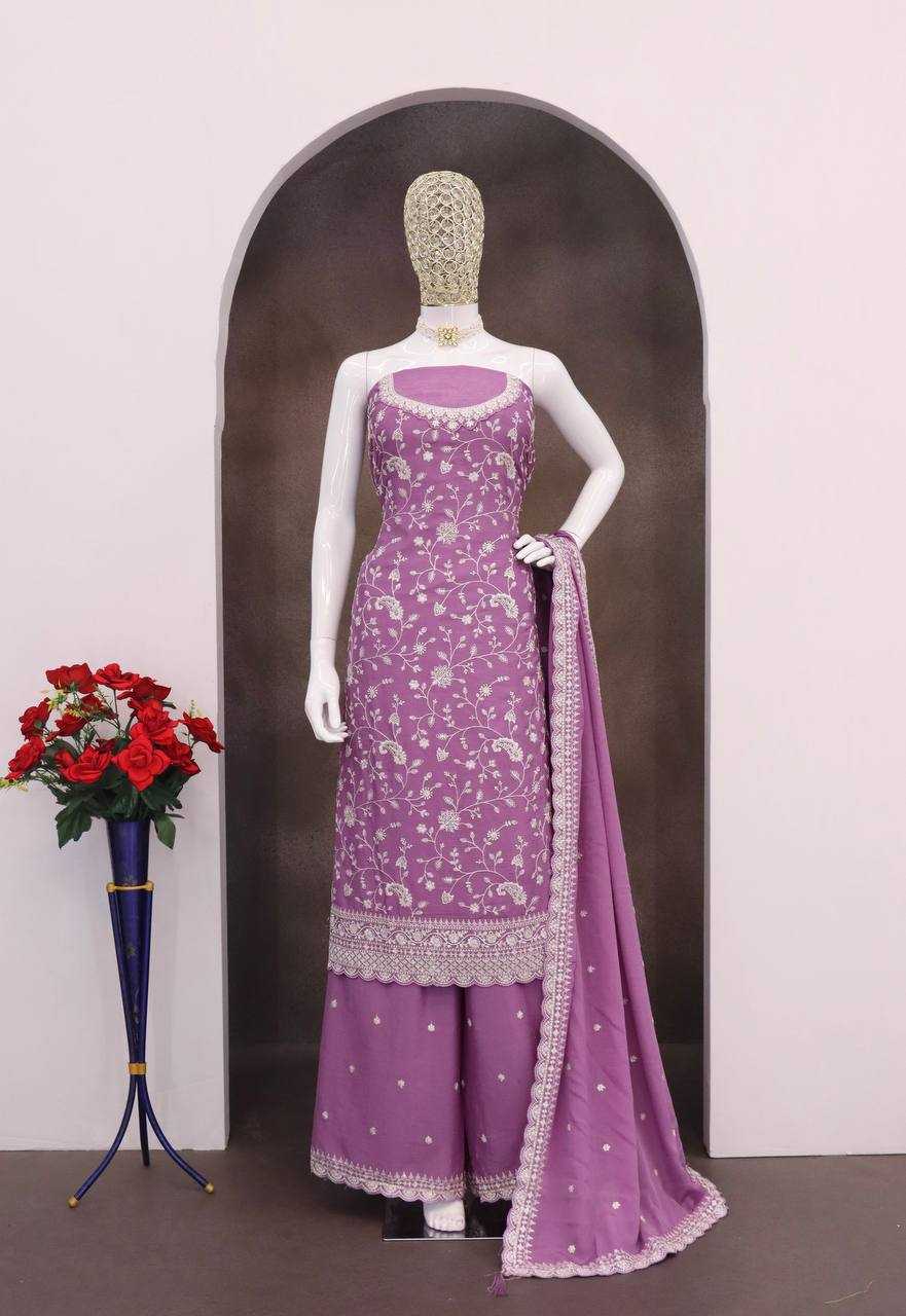 Ynf Chinon KESH504 66841 Suits & Dresses Wholesale Ladies Suits Embroidery Suits Palazzo Suit Party wear suits Manufacturer