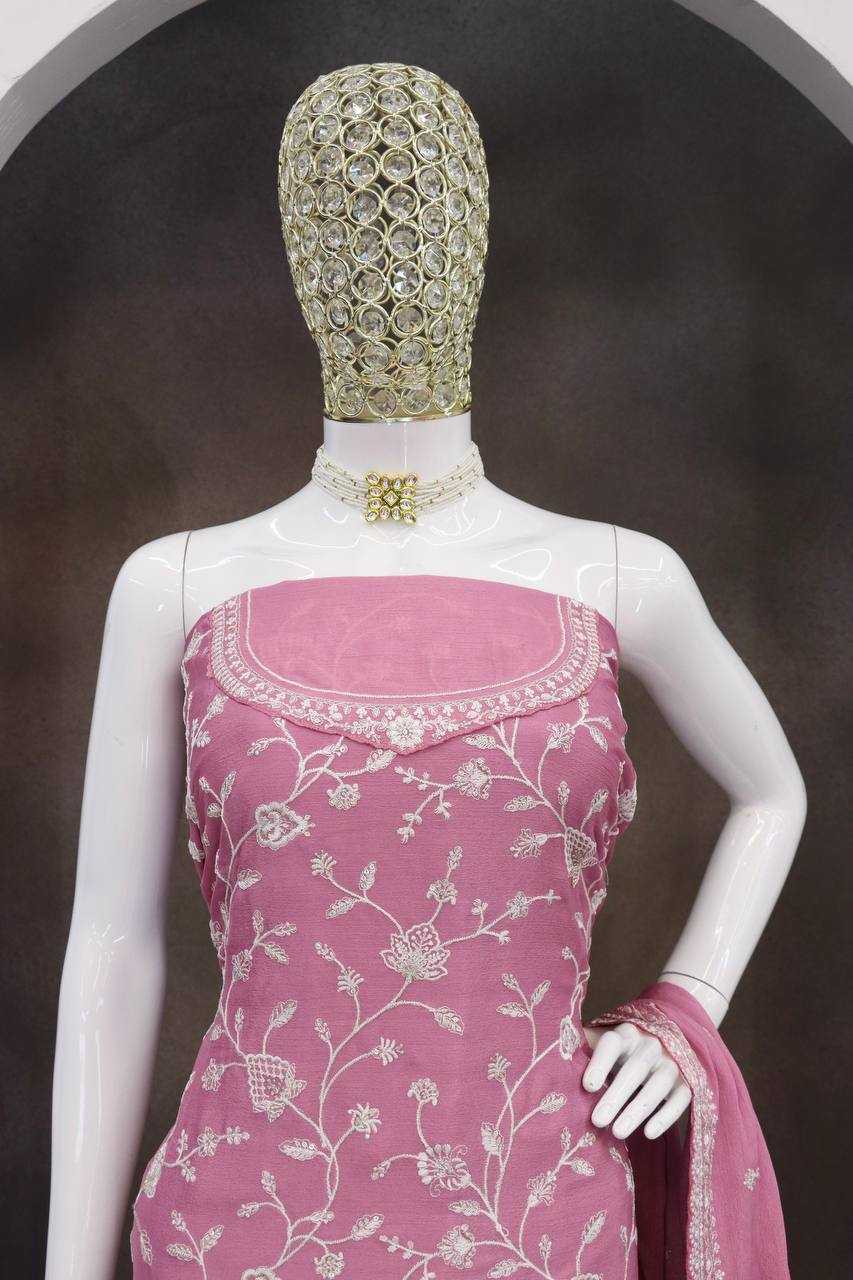 Ynf Chinon KESH504 66841 Suits & Dresses Wholesale Ladies Suits Embroidery Suits Palazzo Suit Party wear suits Manufacturer