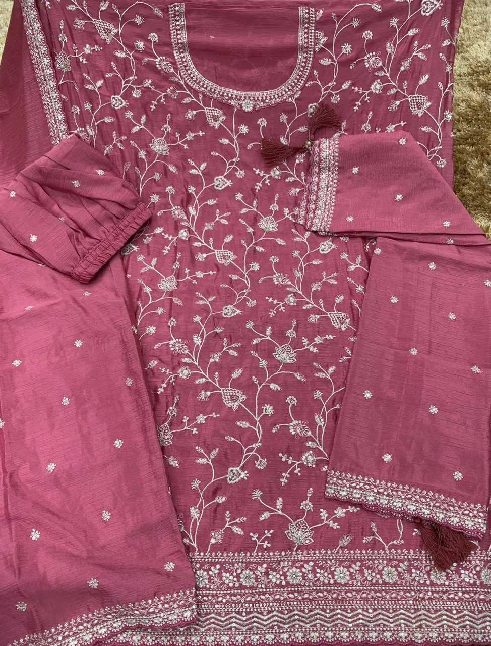 Ynf Chinon KESH504 66841 Suits & Dresses Wholesale Ladies Suits Embroidery Suits Palazzo Suit Party wear suits Manufacturer
