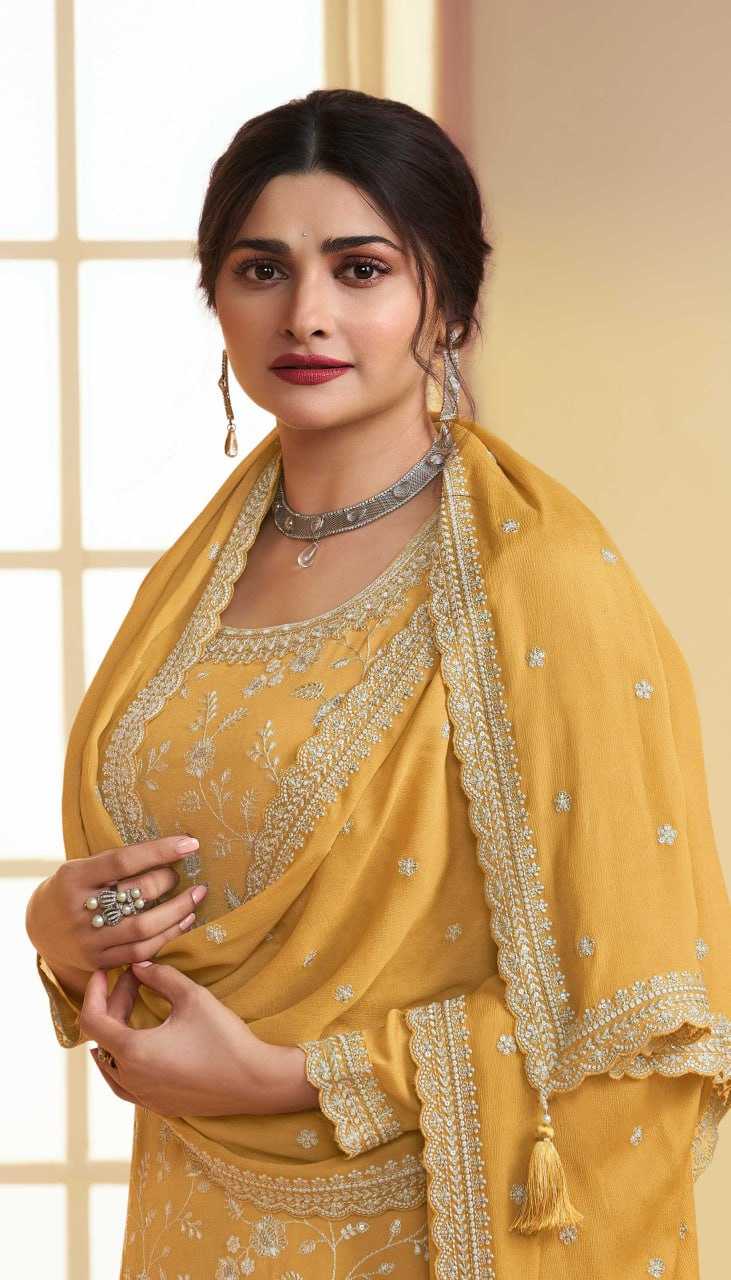 Ynf Chinon KESH504 66841 Suits & Dresses Wholesale Ladies Suits Embroidery Suits Palazzo Suit Party wear suits Manufacturer